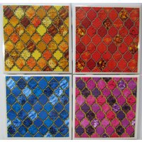 Fenster - 10 X cm Keramik Untersetzer | 4Er Set Getränke/Bar Tassenuntersetzer Steinuntersetzer Fliesenuntersetzer Marmoruntersetzer von MadePerfectCoasters