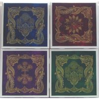 Fliesen Untersetzer - Gold & Samt 4Er Set | 2 Sets Kaufen 1 Kostenlos Erhalten Untersetzer Set, Keramik, Personalisiert, Untersetzer, Marmor von MadePerfectCoasters