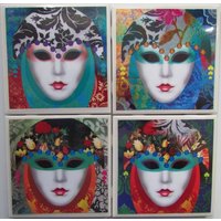 Fliesen Untersetzer - Karneval 4Er Set | Kaufe 2 Sets Get 1 Frei Untersetzer Set, Keramik, Personalisiert, Untersetzer, Marmor Fliesen Untersetzer - Karneval 4Er Set | Kaufe 2 Sets Get 1 Frei Untersetzer Set, Keramik, Personalisiert, Untersetzer, Marmor von MadePerfectCoasters