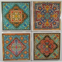Fliesen Untersetzer - Marokkaner | 4Er Set | 2 Sets Kaufen 1 Set Kostenlos Erhalten Set, Keramik, Personalisiert, Marmor Fliesen Untersetzer - Marokkaner | 4Er Set | 2 Sets Kaufen 1 Set Kostenlos Erhalten Set, Keramik, Personalisiert, Marmor von MadePerfectCoasters