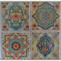 Fliesen Untersetzer - Marokkaner | 4Er Set | 2 Sets Kaufen 1 Set Kostenlos Erhalten Set, Keramik, Personalisiert, Marmor Fliesen Untersetzer - Marokkaner | 4Er Set | 2 Sets Kaufen 1 Set Kostenlos Erhalten Set, Keramik, Personalisiert, Marmor von MadePerfectCoasters