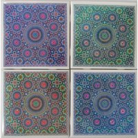 Fliesen Untersetzer - Marokkaner | 4Er Set | 2 Sets Kaufen 1 Set Kostenlos Erhalten Set, Keramik, Personalisiert, Marmor von MadePerfectCoasters