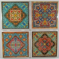 Fliesen Untersetzer - Marokkaner | 4Er Set | 2 Sets Kaufen 1 Set Kostenlos Erhalten Set, Keramik, Personalisiert Fliesen Untersetzer - Marokkaner | 4Er Set | 2 Sets Kaufen 1 Set Kostenlos Erhalten Set, Keramik, Personalisiert von MadePerfectCoasters