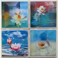 Fliesen Untersetzer - Wasserblumen | 4Er Set | 2 Sets Kaufen 1 Set Kostenlos Erhalten Set, Keramik, Personalisiert Fliesen Untersetzer - Wasserblumen | 4Er Set | 2 Sets Kaufen 1 Set Kostenlos Erhalten Set, Keramik, Personalisiert von MadePerfectCoasters