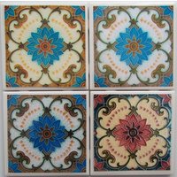 Fliesenuntersetzer - Glasmalerei 4Er Set | 2 Sets Kaufen 1 Kostenlos Erhalten Untersetzer Set, Keramik, Personalisiert, Untersetzer, Marmor von MadePerfectCoasters