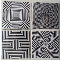 Fliesenuntersetzer - Illusion 4Er Set | 2 Sets Kaufen 1 Kostenlos Erhalten Untersetzer Set, Keramik, Personalisiert, Untersetzer, Marmor von MadePerfectCoasters