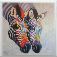 Keramikuntersetzer - Zebra Design 4Er-Set | 2 Sets Kaufen 1 Set Gratis Erhalten Untersetzer-Set, Keramik, Personalisiert, Untersetzer, Marmor von MadePerfectCoasters