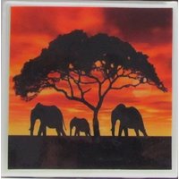 Sonnenuntergang - 4 X 10 cm Keramik Fliesen Untersetzer | 4Er Set Getränke/Bar Tassenuntersetzer Steinuntersetzer Monogramm Sonnenuntergang - 4 X 10 cm Keramik Fliesen Untersetzer | 4Er Set Getränke/Bar Tassenuntersetzer Steinuntersetzer Monogramm von MadePerfectCoasters