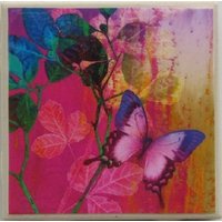 Untersetzer Schmetterling - Design 4Er Set | Kaufen Sie 2 Sets Erhalten 1 Gratis Set, Keramik, Personalisiert von MadePerfectCoasters