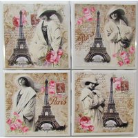 Untersetzer Set - Paris | 4Er Set | 2 Sets Kaufen 1 Kostenlos Erhalten von MadePerfectCoasters