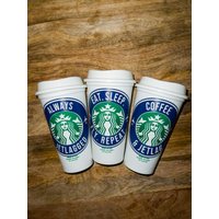 Flight Attendant Starbucks Cup | Personalisierte Tasse Flugbegleiter Geschenk Baby ́s Erster Flug von AcentialDrinkware