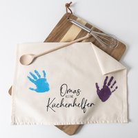 Personalisierbares Geschirrtuch "Küchenhelfer" 50 X 70 cm | Diy Handabdruck Küchentuch Trockentuch Personalisierbares Geschirrtuch "Küchenhelfer" 50 X 70 cm | Diy Handabdruck Küchentuch Trockentuch von MadebyEinesTages