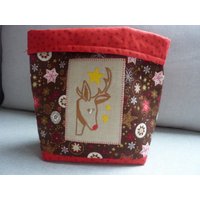 Utensilo It Is The Most Wonderful Time Of Year Stoffkorb Rentier Weihnachten Postkorb Wendebeutel Utensilo It Is The Most Wonderful Time Of Year Stoffkorb Rentier Weihnachten Postkorb Wendebeutel von MadebyHeidiRohrmoser