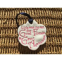Handgemachte Dekoration Aus Ton Freundschaft Abenteuer Geschenk von MadebySarahxBoutique