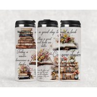 Thermobecher Für Kalte Und Warme Getränke, Bücherwurm, Wichtelgeschenk, Kaffee To Go, Tee von Madebyanjus