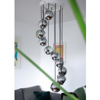 Vintage Harvey Guzzini Chrom Kaskadenlampe - Space Age Pendelleuchte von MadeinYugoslavia