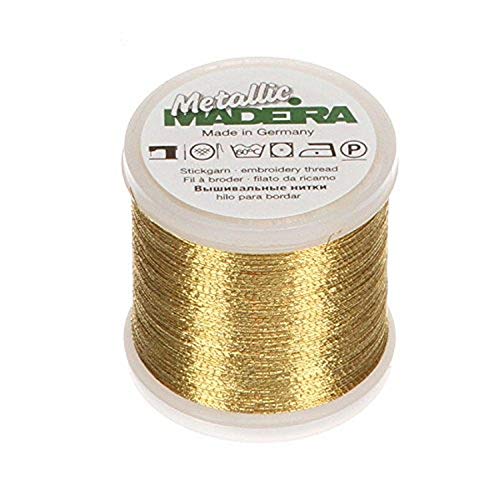 MADEIRA Metallic Brilliant Nr.40 Stickerei Gewinde, 200 Meter Länge, Gold6 M9842-GOLD6 MADEIRA Metallic Brilliant Nr.40 Stickerei Gewinde, 200 Meter Länge, Gold6 M9842-GOLD6 von Tacony Corporation