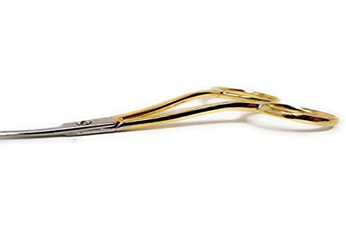 Madeira Stickschere vergoldet (2-fach gebogen, 10 cm lang), Gold von MADEIRA