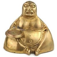 Antike Messing Buddha Statue, Vintage Große Skulptur, Altar, Spiritueller Buddhismus von MademoiselleElleShop