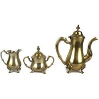 Vintage Bronze Kaffee Tee Set von MademoiselleElleShop