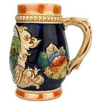 Vintage Keramiktasse, Oktoberfest Bierkrug, Keramik Punschbecher von MademoiselleElleShop