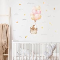 Ballon Meerschweinchen Wandtattoo, Wandtattoo Kinderzimmer, Plastikfrei von MadeofSundays