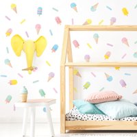 Eis Thema Pack Wandtattoo, Plastikfreie Wandaufkleber Für Kinderzimmer von MadeofSundays