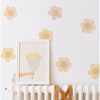 Kleine Gänseblümchen Blumen Wandtattoos, Plastikfreie Kinderzimmer Wandsticker von MadeofSundays