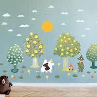 Moomin Wald Wandtattoos, Plastikfreie Wandsticker von MadeofSundays