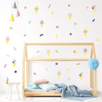 Pop Eiscreme Wandaufkleber Bundle Offer, Wandsticker, Umweltfreundliche Kinderzimmer Wandtattoos, Aufkleber von MadeofSundays