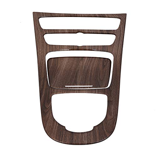 Madezz 2pcs Auto Schalttafelabdeckung, Konsole Schalttafelabdeckung Trim für E-Klasse W213 16-18(Walnussbraunes Holz) von Madezz
