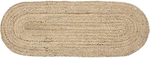 Madhu International Tischläufer aus natürlicher Jute, langlebig, handgewebt, ovale Form, aus Jute-Material, für Innen- und abgedeckte Türen, 33 x 91 cm Madhu International Tischläufer aus natürlicher Jute, langlebig, handgewebt, ovale Form, aus Jute-Material, für Innen- und abgedeckte Türen, 33 x 91 cm von Madhu International