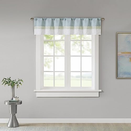 Madison Park Amherst Vorhang aus Kunstseide, mit Sichtschutz, für Wohnzimmer, Fenstervorhänge für Schlafzimmer und Wohnheim, Polyester, Grün, 50x18 von Madison Park