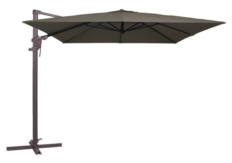 Madison Ampelschirm Monaco flex 3x3 m 300x300 cm Sonnenschirm, LxB: 300x300 cm, Set, axial verstellbar / 360 Grad Drehbar / am Mast verstellbar von Madison