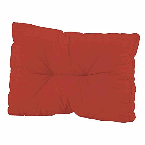 Madison Auflage Florance Lounge, 50% Baumwolle/50% Polyester-Basic Rot, rot, 60 x 43 cm von Madison