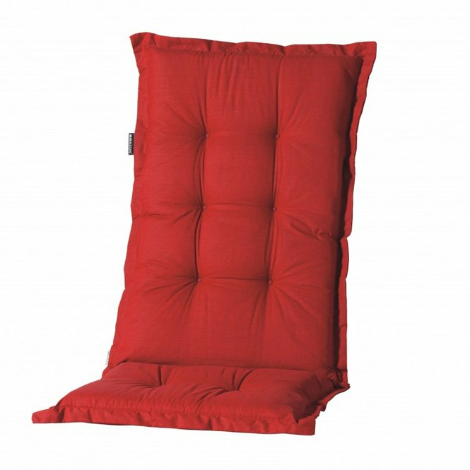 Madison Gartenauflage Basic Rot Hochlehner Gartenkissen Stuhlkissen Sitzkissen  B-Ware von Madison