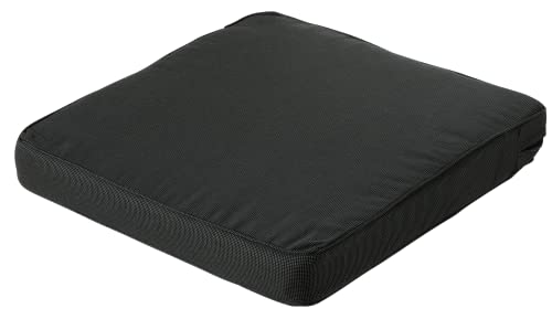 Madison Kissen Lounge Luxus Rib sitzend, 100% Acryl, schwarz, schwarz, 73 x 73 cm von Madison