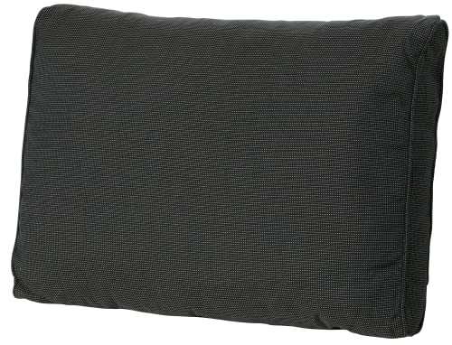 Madison Kissen Lounge weich Teppich 100% Acryl Rib schwarz, schwarz, 60 x 40 cm von Madison