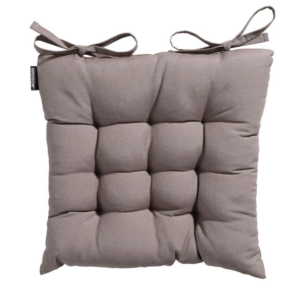 Madison Sitzauflage Sitzkissen Panama 46x46 cm Taupe, (1 St) von Madison