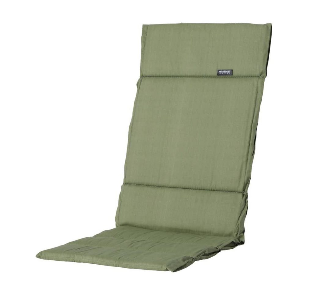 Madison Sitzauflage Stuhlauflage Basic Textil 125x50 cm Grün, (1 St) von Madison