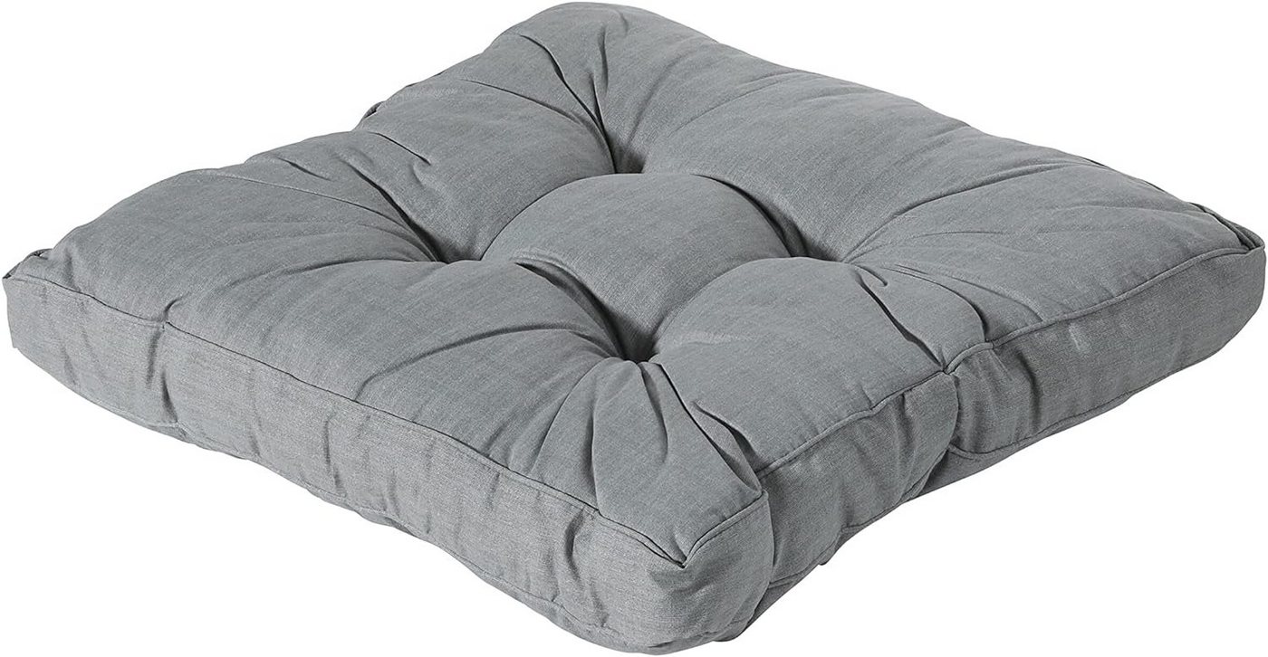 Madison Sitzkissen 60x60 cm grau Lounge Kissen Sitz Auflage Polster, UV-beständig von Madison