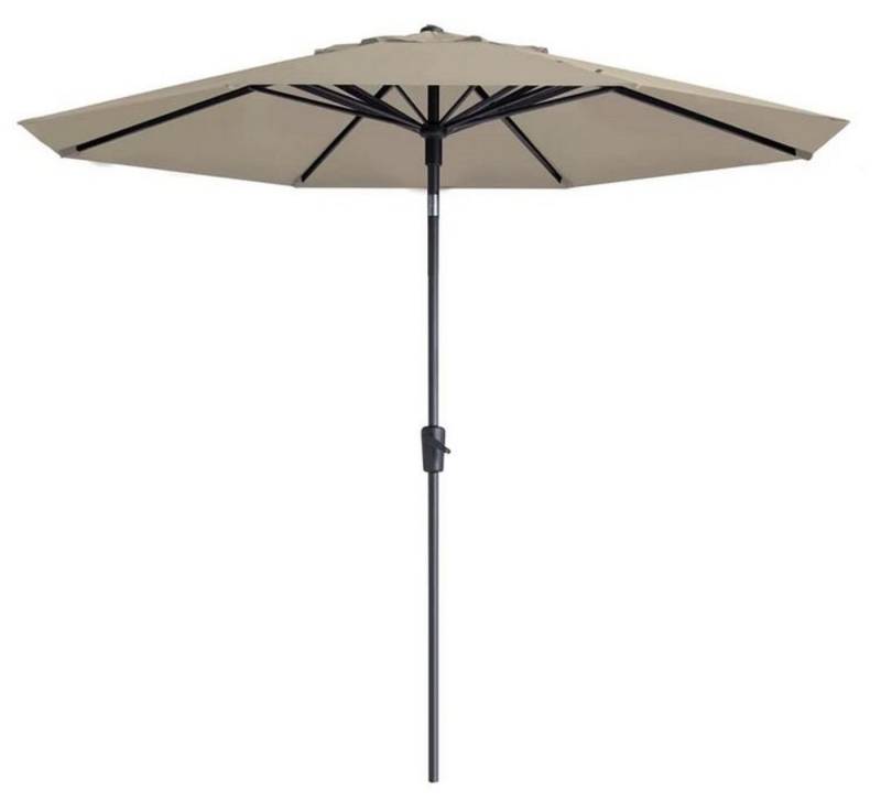 Madison Sonnenschirm 300 cm Paros Luxe 3 m natur / ecru auto tilt Kurbelschirm, mit Abknickautomatik über die Kurbel von Madison