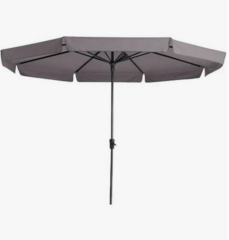 Madison Sonnenschirm Syros 350 cm taupe Kurbelschirm Marktschirm 3,5 m wetterfest Alu, mit Kurbel von Madison