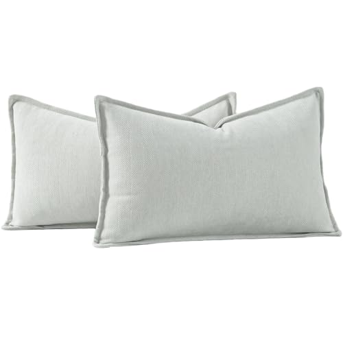 Madizz 2er Set Schlicht Chenille Kissenbezügen Weiche dekorative Kissenbezüge für Sofa Schlafzimmer Kissenhülle Creme 40x80 cm Rechteckig Madizz 2er Set Schlicht Chenille Kissenbezügen Weiche dekorative Kissenbezüge für Sofa Schlafzimmer Kissenhülle Creme 40x80 cm Rechteckig von Madizz