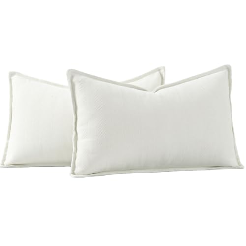 Madizz 2er Set Schlicht Chenille Kissenbezügen Weiche dekorative Kissenbezüge für Sofa Schlafzimmer Kissenhülle Weiß 40x80 cm Rechteckig Madizz 2er Set Schlicht Chenille Kissenbezügen Weiche dekorative Kissenbezüge für Sofa Schlafzimmer Kissenhülle Weiß 40x80 cm Rechteckig von Madizz