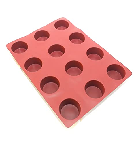 Maé Innovation Silikonbackform 40x30cm - 12 Muffins (Ø6 X 3.6cm) - Antihaftbeschichtet - 100%-Premium Qualität von Maé