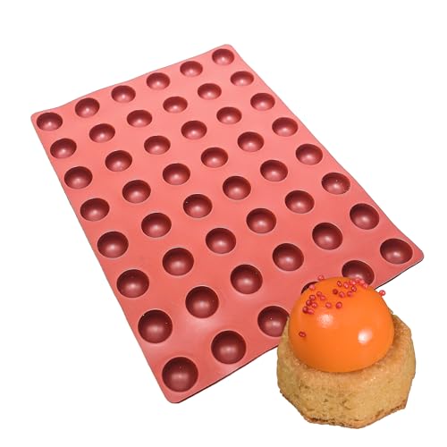 Maé Innovation Silikonform 40x30cm - 48 Mini-Kuppel Ø3,1x1,7cm - Antihaft - 100%-Premium Qualität von Maé