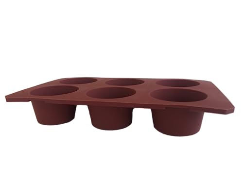 Maé Innovation Silikonform 17,5x30cm - 6 Muffins Ø7X4cm - Antihaftbeschichtet - 100%-Premium Qualität von Maé