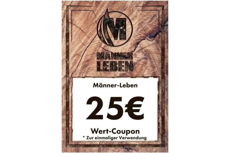 Männer-Leben Wertcupon 25 Euro von Männer Leben