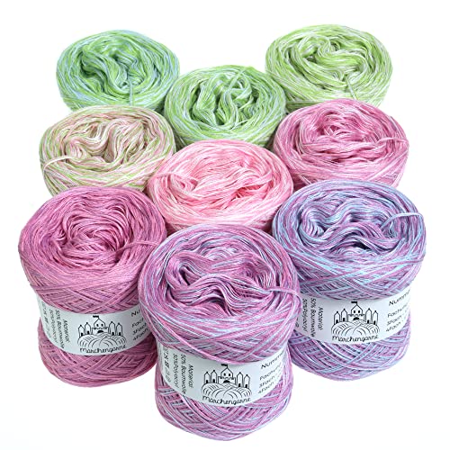 Farbverlaufsgarn Bobbel Candy Box 4Fädig Wolle Strickwolle Häkeln Box (Saure Bonbons, Mini Box - Gesamt 1140m/300g - 4Fach) von LiLu´s Märchengarne